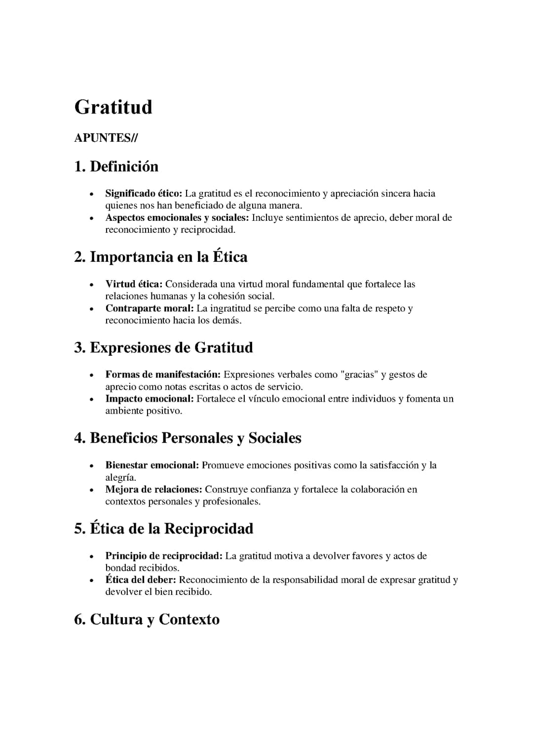Gratitud