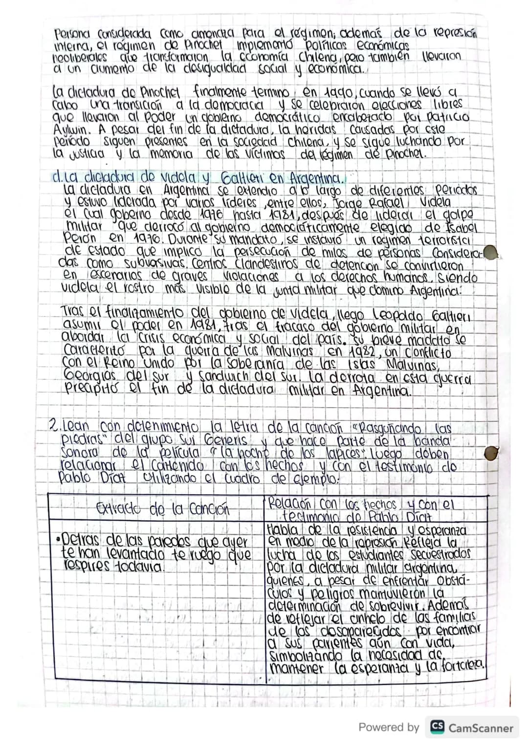 AMERICA LATINA EN EL CONTEXTO DE LA GUERRA
FRIA
•Socialismo y dictaduras:
Desempeño 1
1. Investigue.
a Cuba y el socialismo
b) Chile y el so