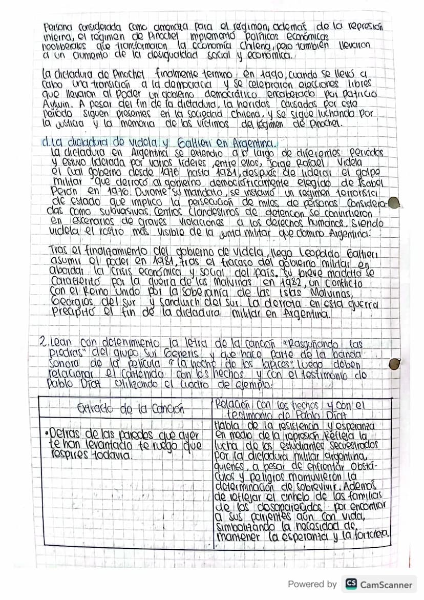 AMERICA LATINA EN EL CONTEXTO DE LA GUERRA
FRIA
•Socialismo y dictaduras:
Desempeño 1
1. Investigue.
a Cuba y el socialismo
b) Chile y el so