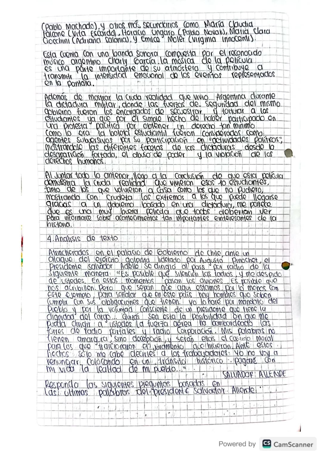 AMERICA LATINA EN EL CONTEXTO DE LA GUERRA
FRIA
•Socialismo y dictaduras:
Desempeño 1
1. Investigue.
a Cuba y el socialismo
b) Chile y el so
