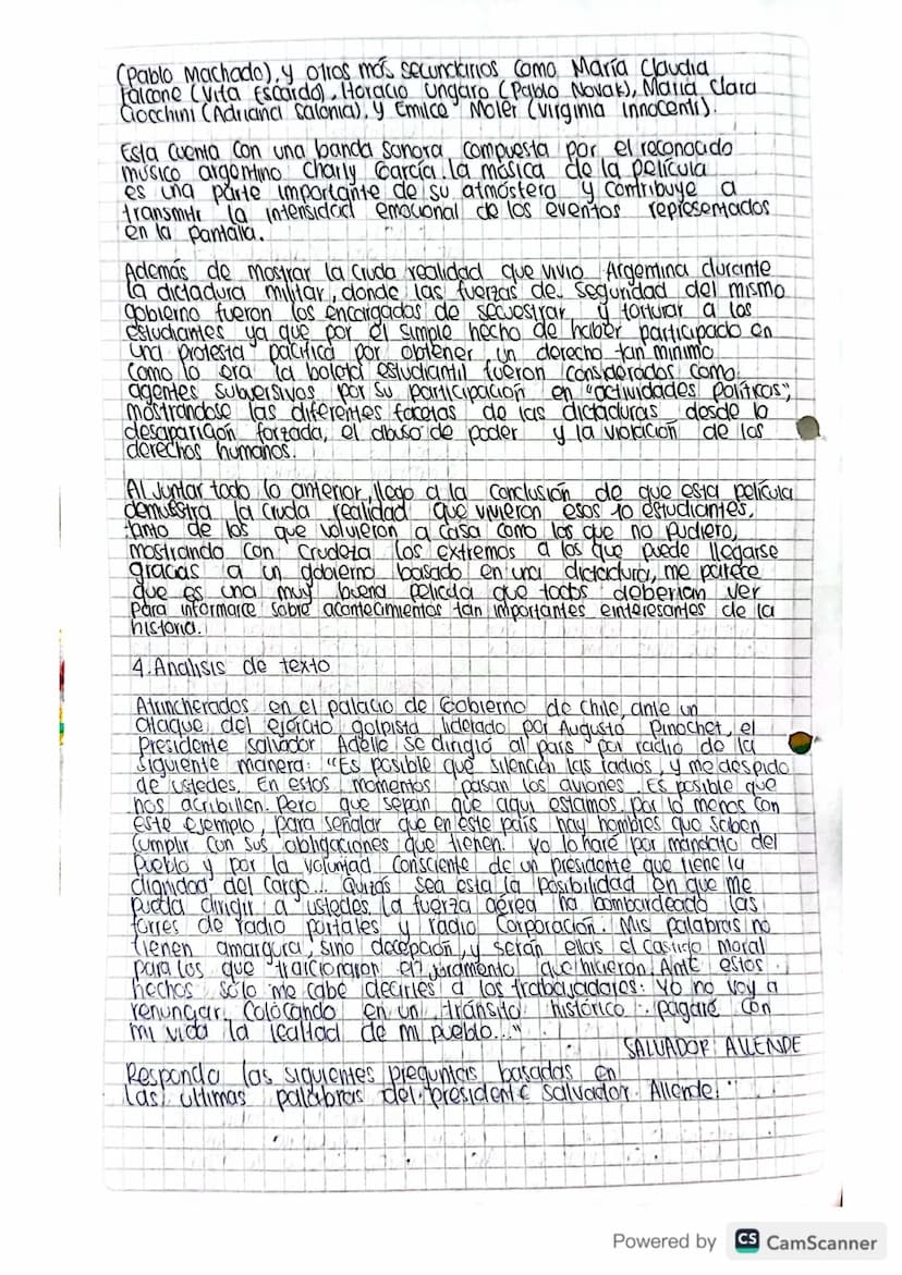AMERICA LATINA EN EL CONTEXTO DE LA GUERRA
FRIA
•Socialismo y dictaduras:
Desempeño 1
1. Investigue.
a Cuba y el socialismo
b) Chile y el so