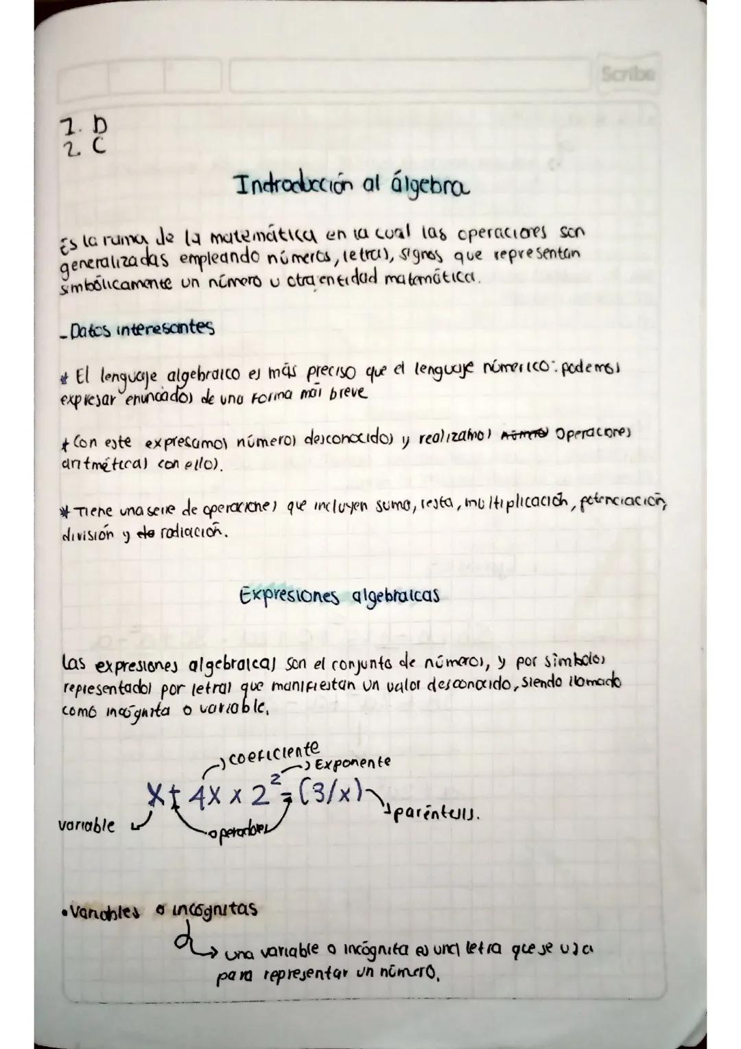 Introdución a algebra