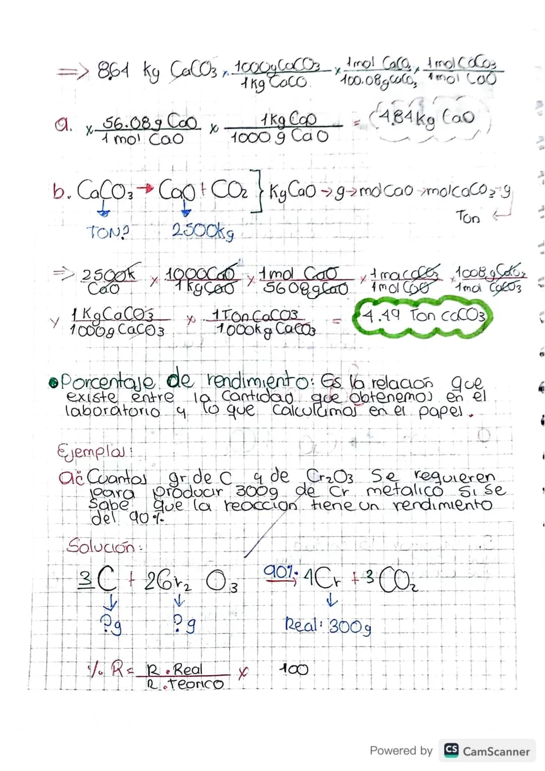 G S T C Q U I O m & R
Requieren ecuacione)
balanceadas.
Relaciones
estequiometrical,
Permiten Predecir
Cantidades a ser
Produadas ta.
reacci