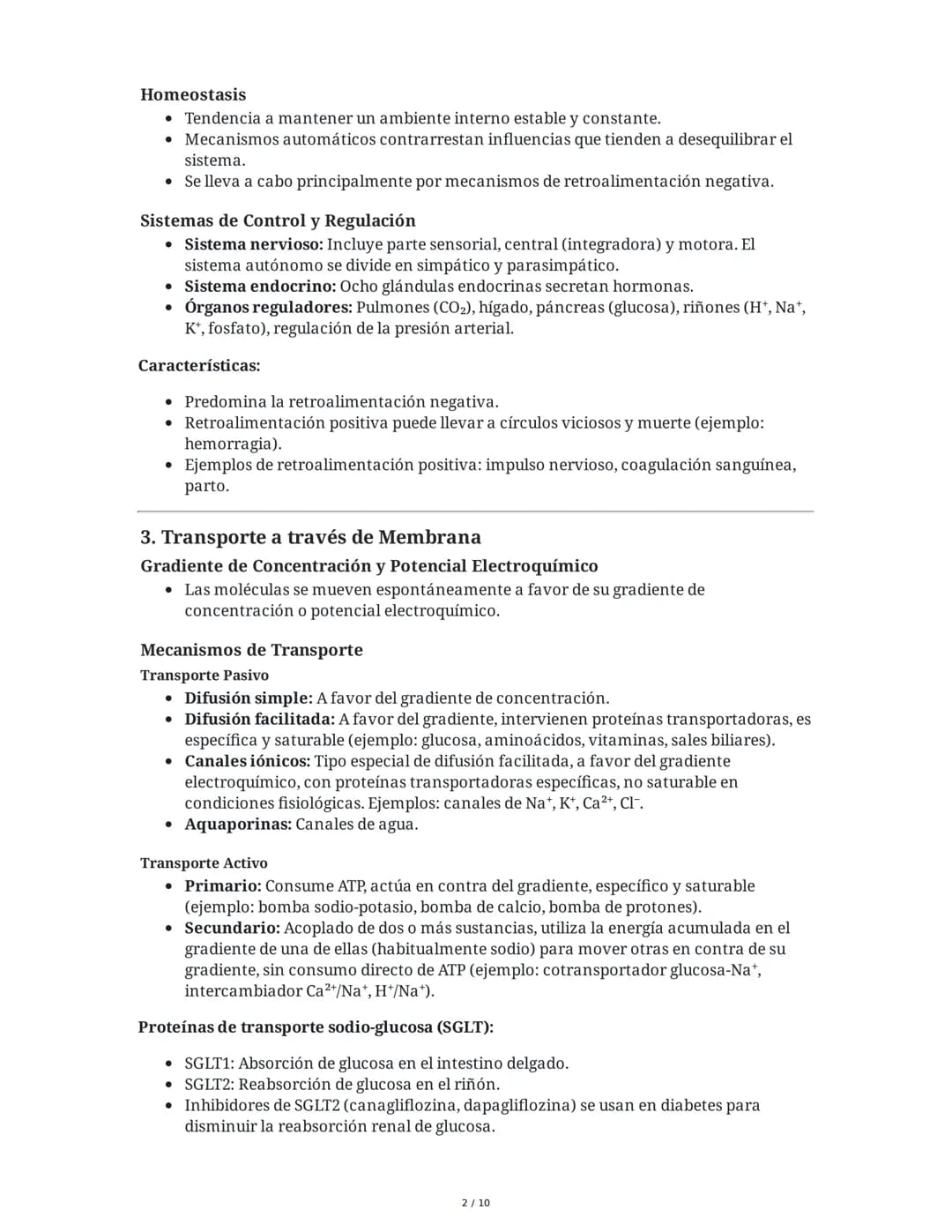 Guía de Fisiología - Unidad 1: La Célula y el Sistema Nervioso
1. La Célula: Unidad Anatómica, Fisiológica y Estructural
Estructura Celular
