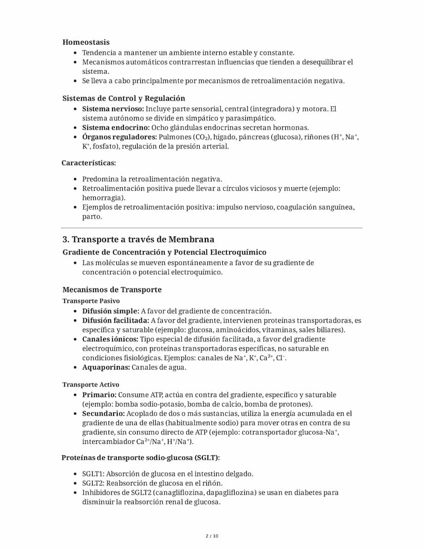 Guía de Fisiología - Unidad 1: La Célula y el Sistema Nervioso
1. La Célula: Unidad Anatómica, Fisiológica y Estructural
Estructura Celular
