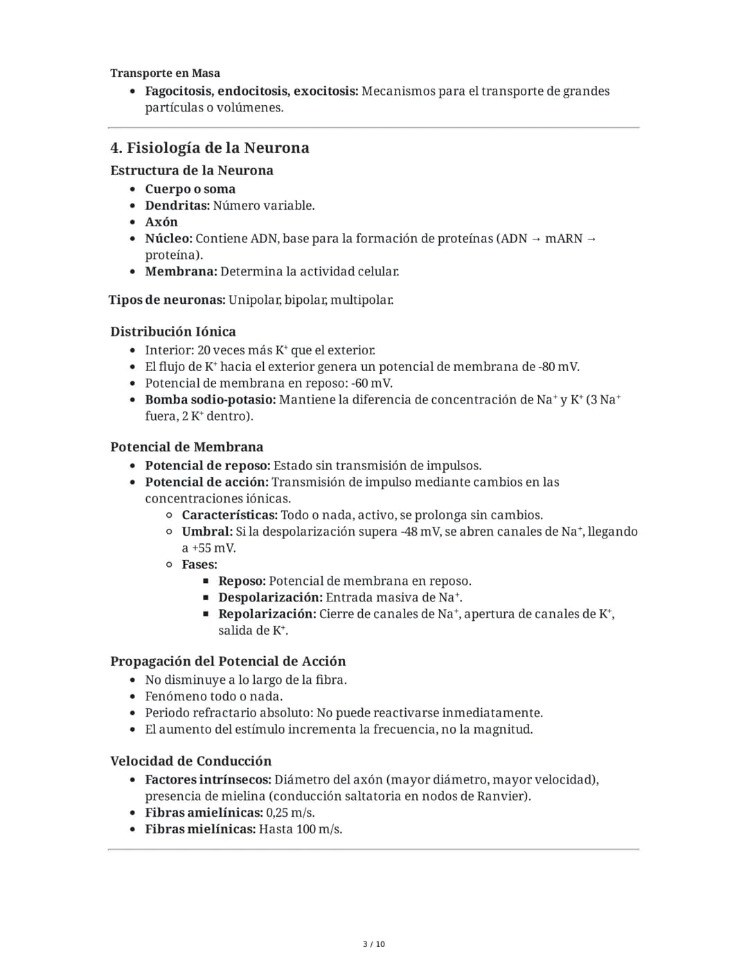 Guía de Fisiología - Unidad 1: La Célula y el Sistema Nervioso
1. La Célula: Unidad Anatómica, Fisiológica y Estructural
Estructura Celular
