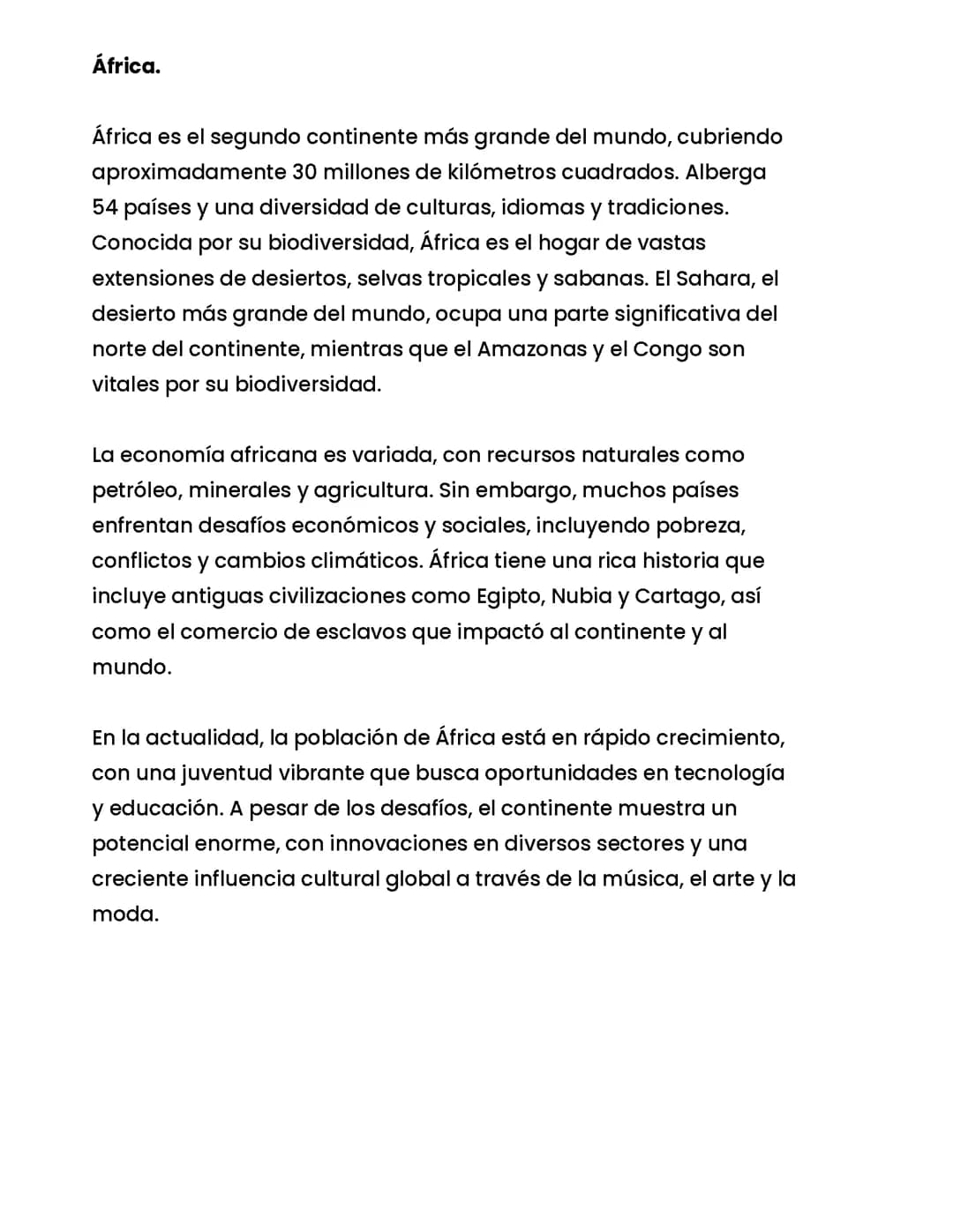 CONTINENTE DE AFRICA