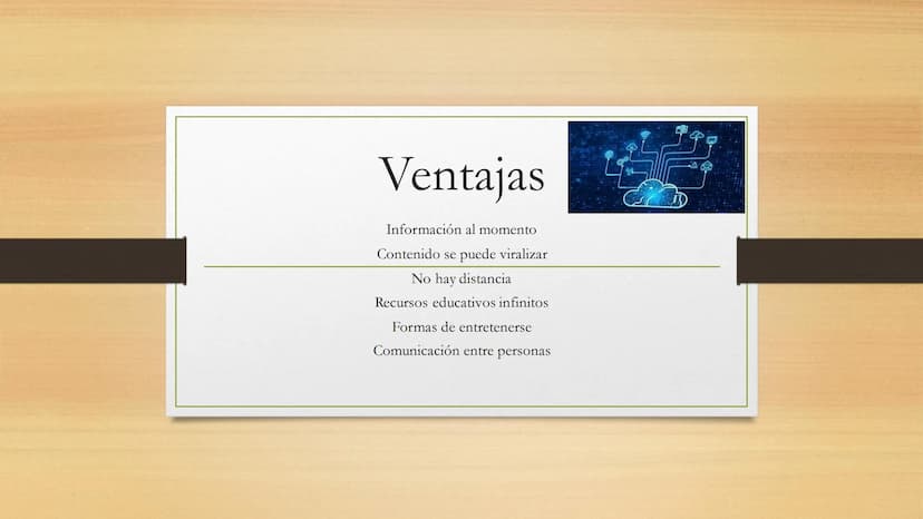 Definición
Red mundial de computadoras interconectadas
Permite la comunicación y el intercambio de información
Permite buscar y acceder a un