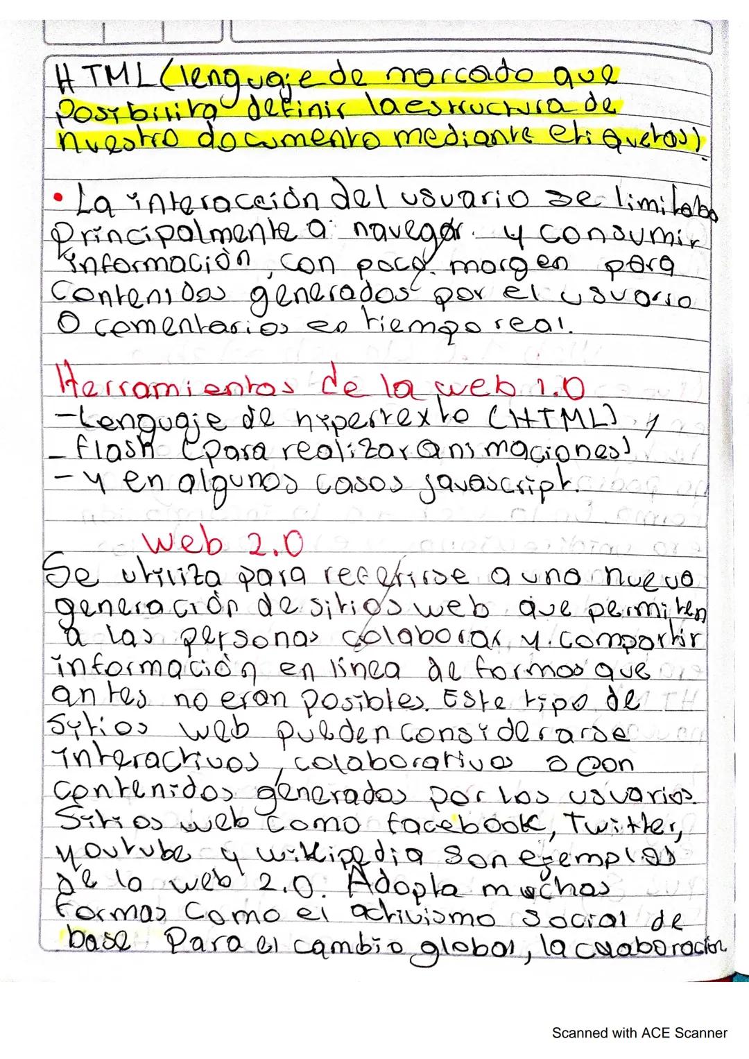 vno.
Web 1.0 Cla web estatica
Quees: Empezaron a desarrollarse
años 90, Solo Permition lo
Usuario)
en los
102
lectura, 4 las personas
no pod