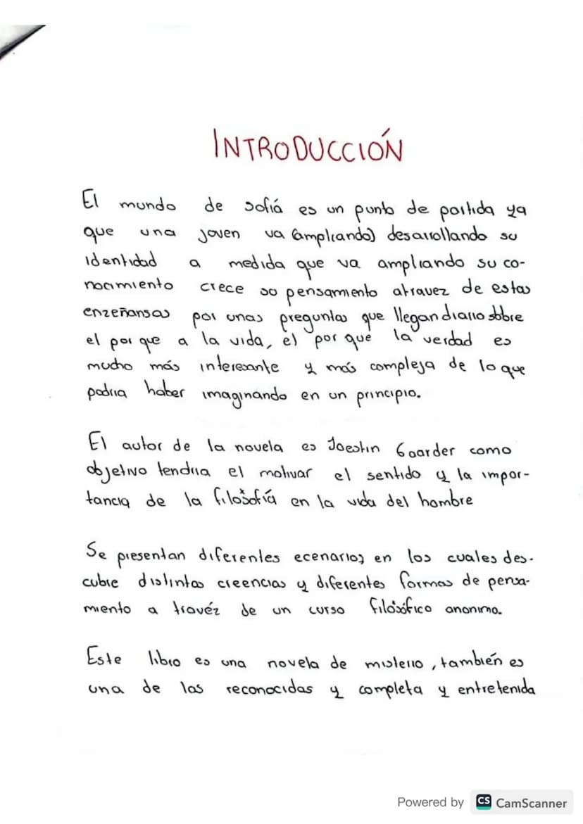 El mundo
que 059
Identidad
nocimiento
enzeñansou
el por que
a
9
INTRODUCCIÓN
de sofía es un punto de portida ya
Joven va ampliando) desarrol