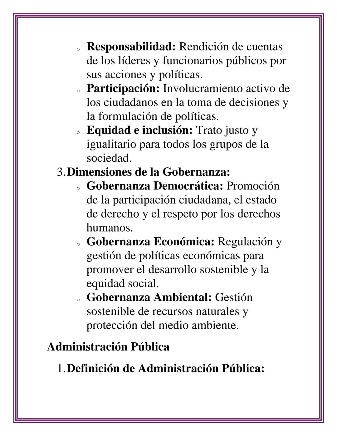 GOBERNANZA Y
ADMINISTRACIÓN
PÚBLICA
La gobernanza y la administración pública son
conceptos fundamentales para entender cómo se
organizan y 