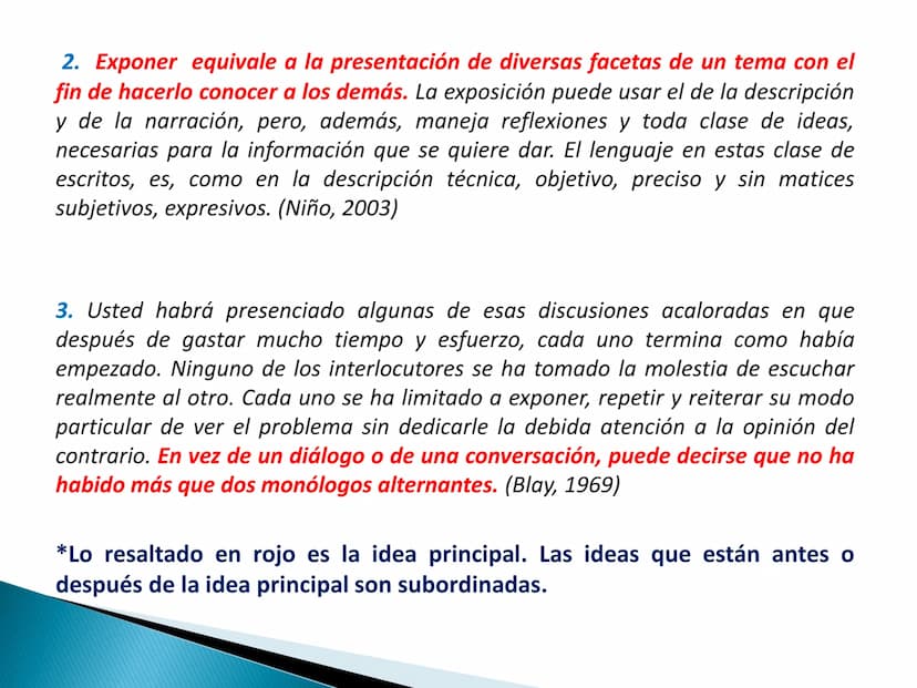 El tema y las ideas principales OBJETIVOS DE APRENDIZAJE
importancia de la idea temática en
la
▸ Reconoce la
comprensión y producción textua