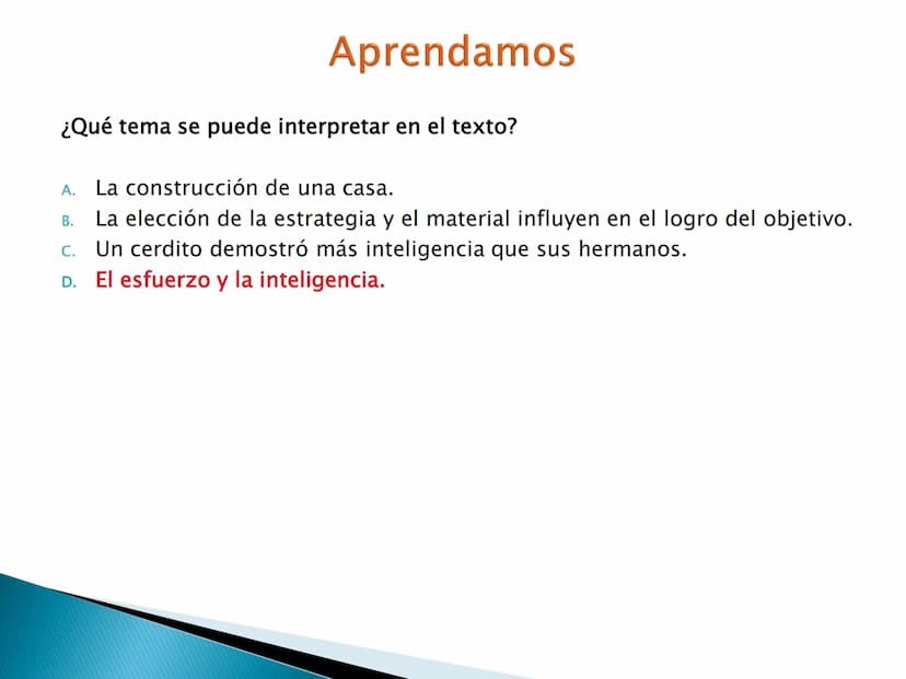 El tema y las ideas principales OBJETIVOS DE APRENDIZAJE
importancia de la idea temática en
la
▸ Reconoce la
comprensión y producción textua