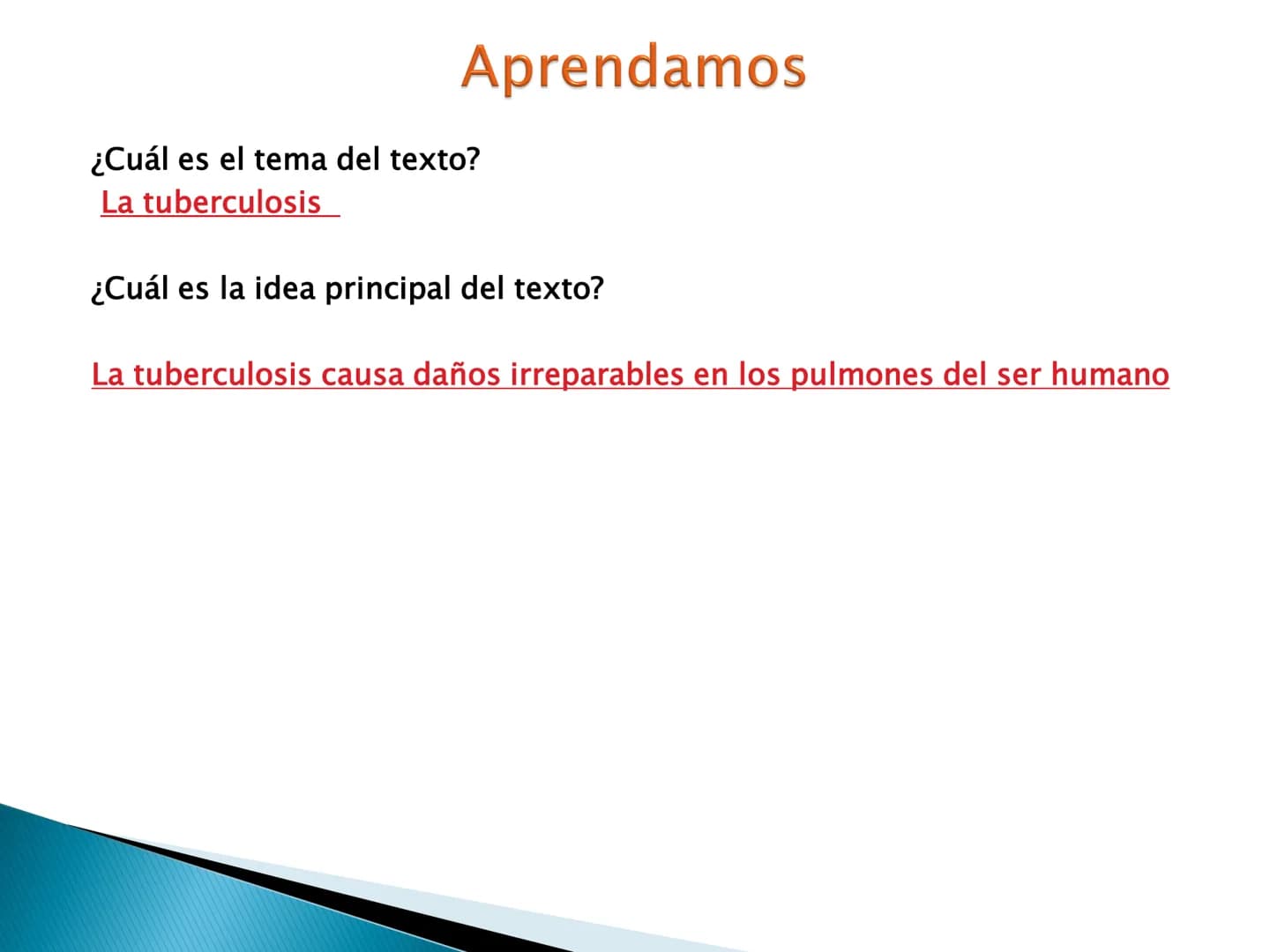 El tema y las ideas principales OBJETIVOS DE APRENDIZAJE
importancia de la idea temática en
la
▸ Reconoce la
comprensión y producción textua