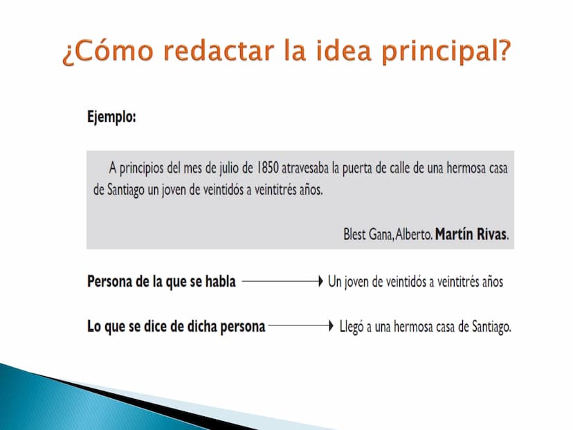 El tema y las ideas principales OBJETIVOS DE APRENDIZAJE
importancia de la idea temática en
la
▸ Reconoce la
comprensión y producción textua