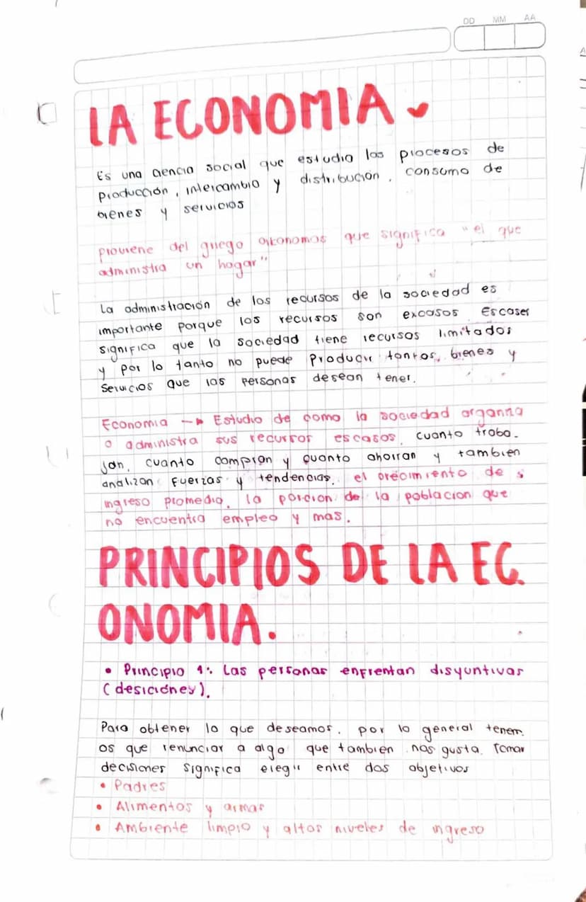 LA ECONOMIA.
DD MM AA
Es una aencia Social
que
Producción, intercambio y
estudio los
distribucion
Procesos
consumo de
de
bienes จ
Servicios
