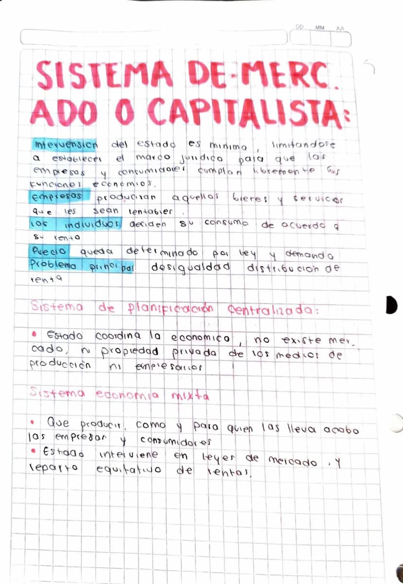 LA ECONOMIA.
DD MM AA
Es una aencia Social
que
Producción, intercambio y
estudio los
distribucion
Procesos
consumo de
de
bienes จ
Servicios
