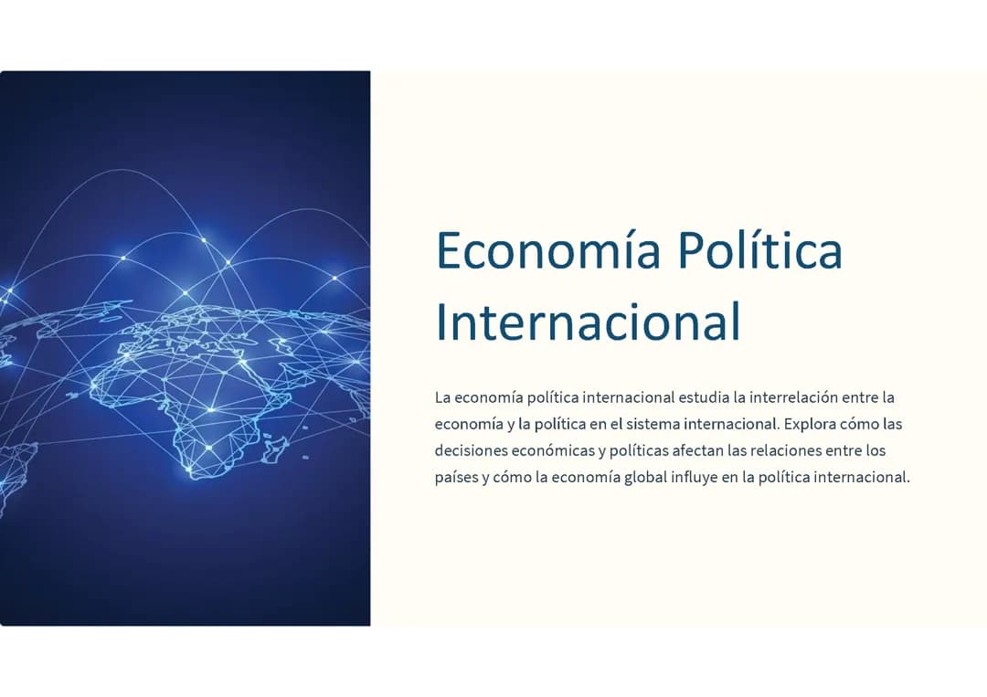 Economía política internacional: 
