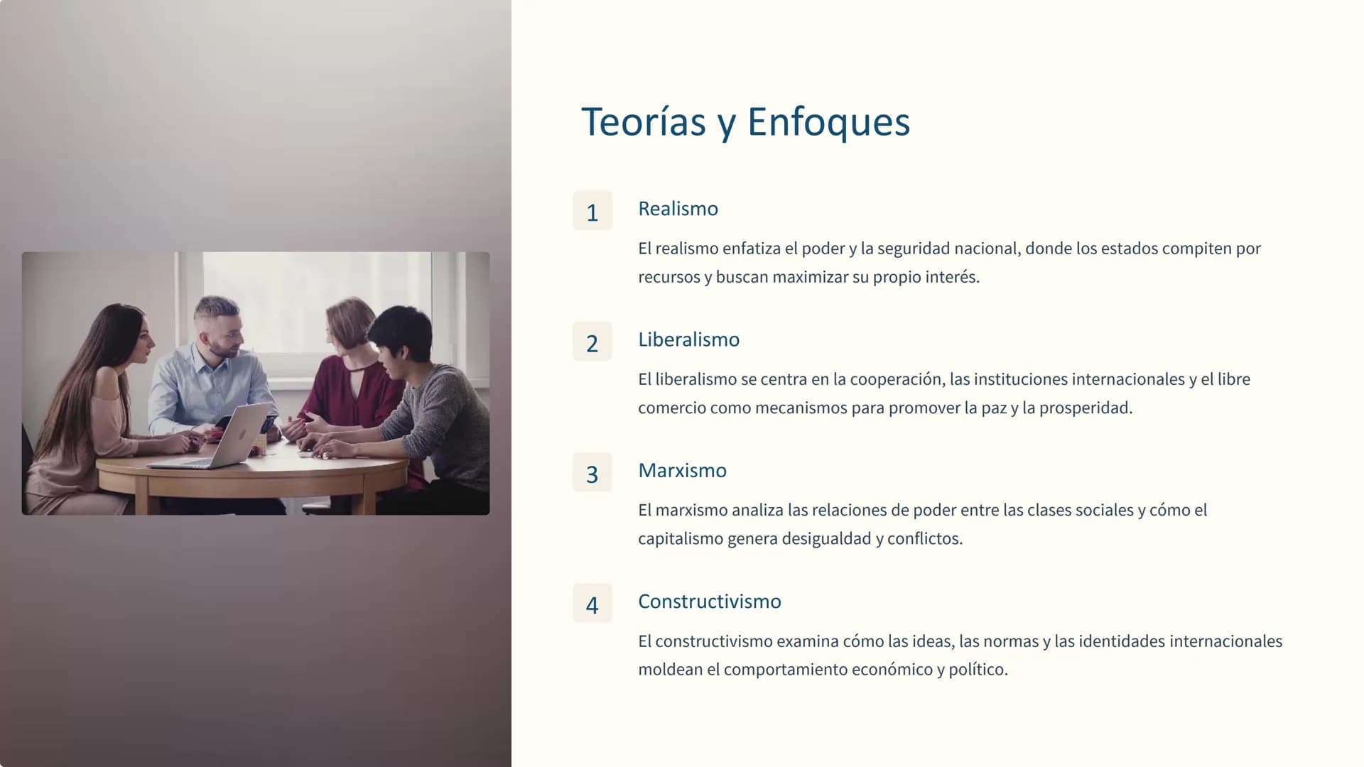 Economía Política
Internacional
La economía política internacional estudia la interrelación entre la
economía y la política en el sistema in