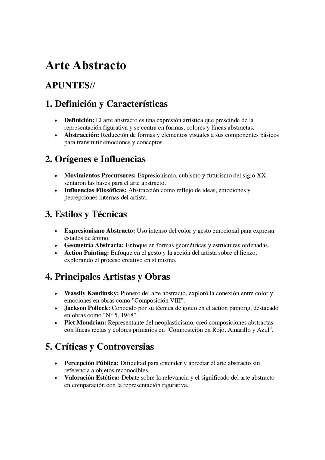 Arte Abstracto