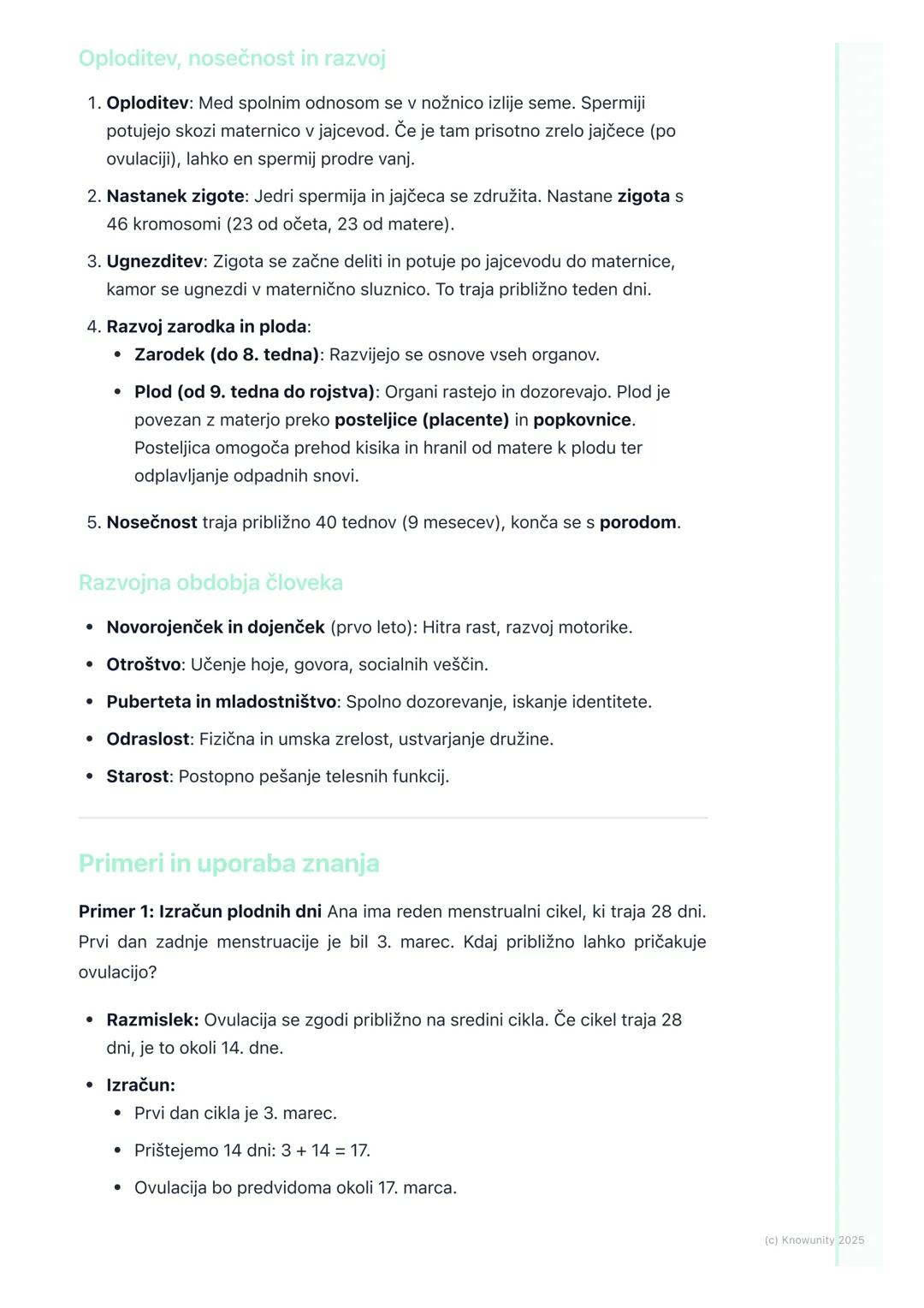 # Razmnoževanje in razvoj

Uvod v razmnoževanje in razvoj

Razmnoževanje je ena od temeljnih značilnosti vseh živih bitij. Omogoča
nastanek 