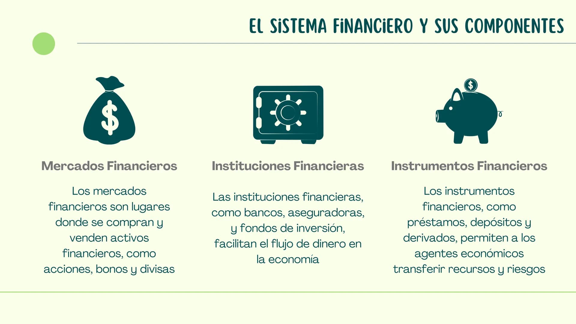NAVEGANDO EL
$
LABERINTO
$
FINANCIERO CONTENIDO
UNA DESCRIPCIÓN DEL PROGRAMA DE LA PRESENTACIÓN.
•
Dinero
· Oferta y demanda
• Conceptos bás