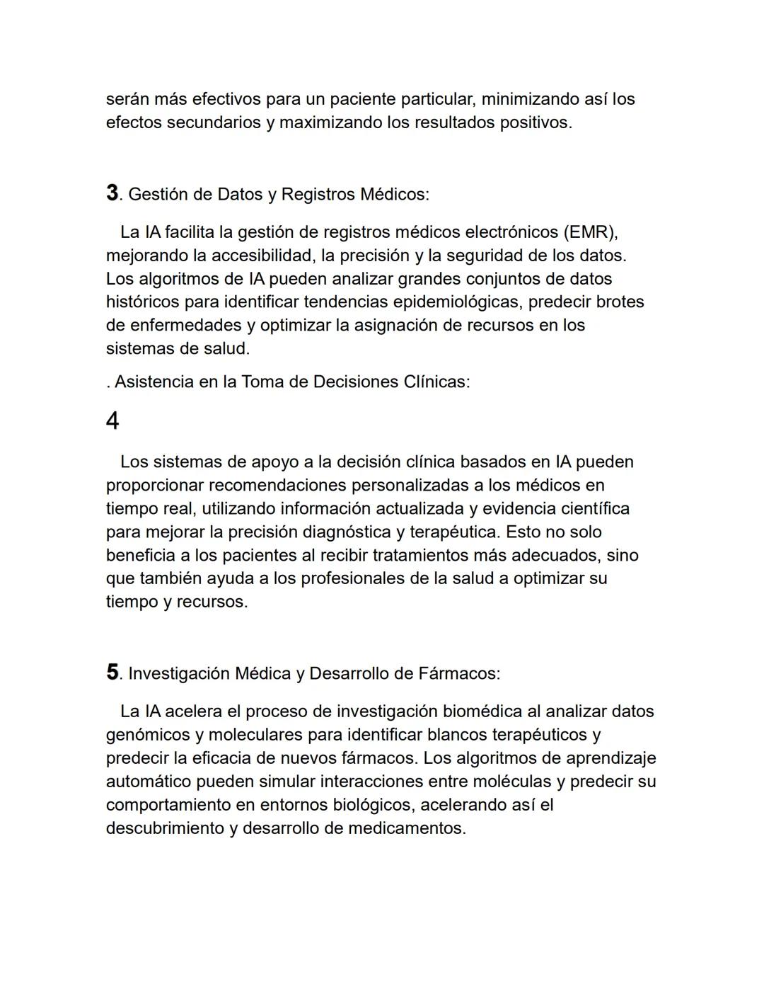 # cómo los avances tecnológicos están

transformando el diagnóstico, el tratamiento y la
atención médica en general.

La integración de la i
