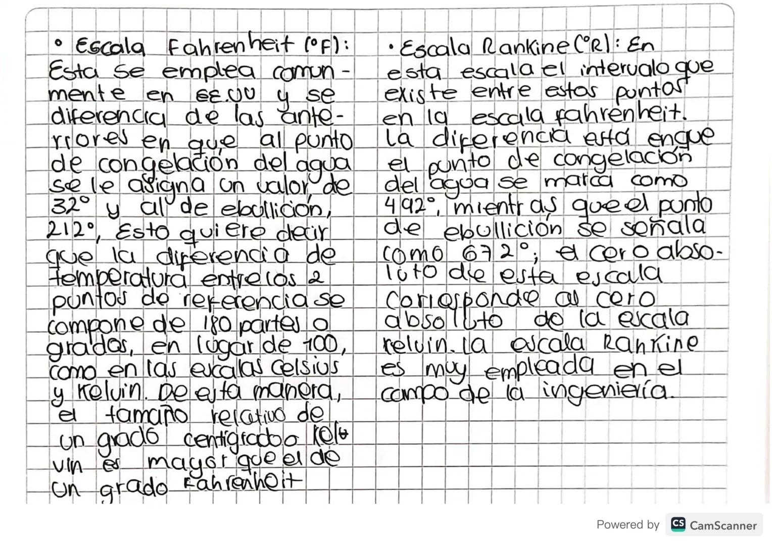 # Escolas De temperatura:

Existen varias escatis de
temperatura. Para definir
una escala se establecen
arbitrariamente dos puntos
de refere