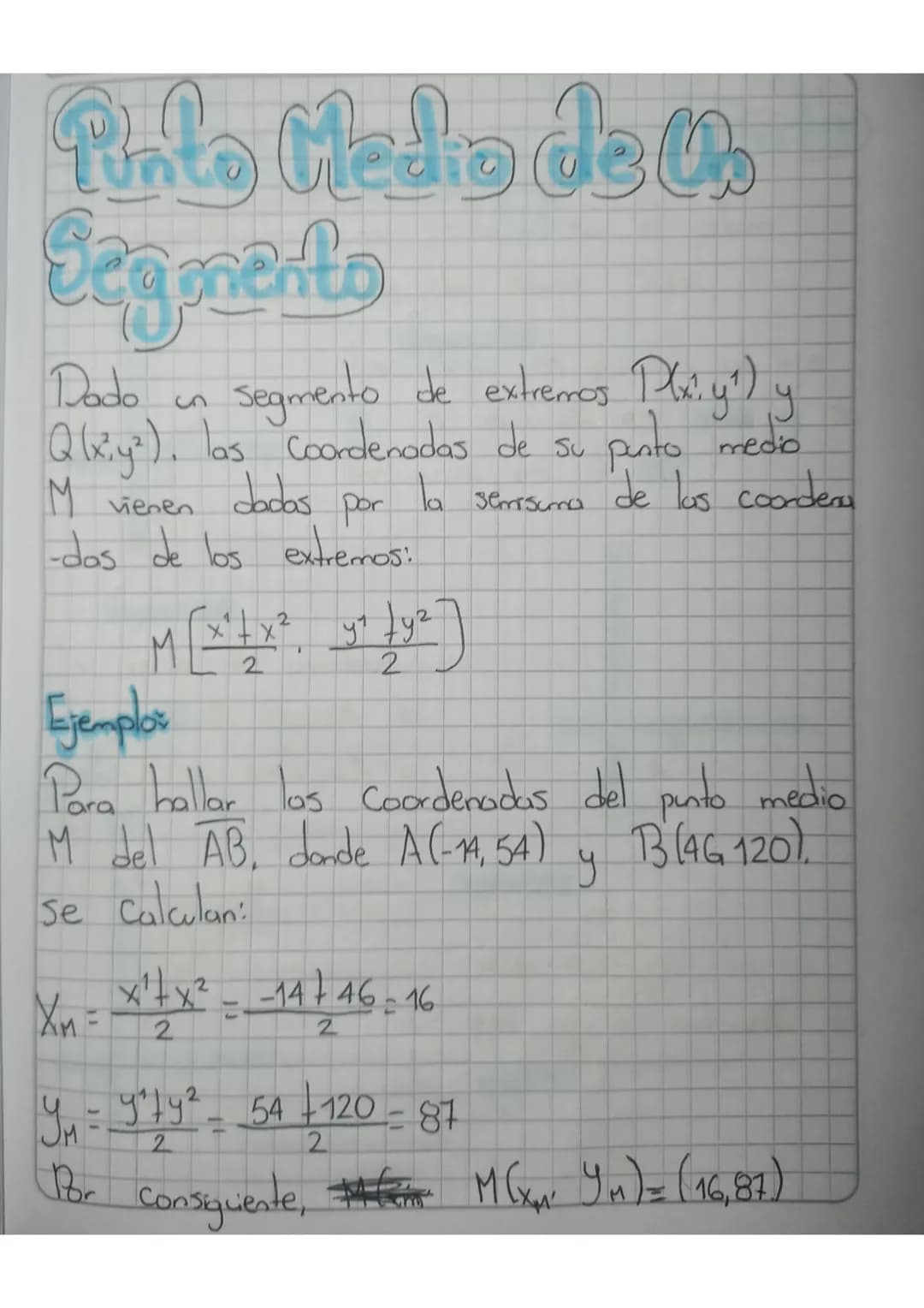 Punto Medio de un Segmento: Fórmulas, Ejemplos y Ejercicios Resueltos para Primaria y R3