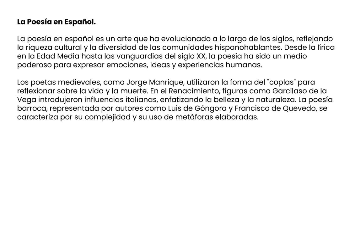 Explora la Magia de la Poesía en Español