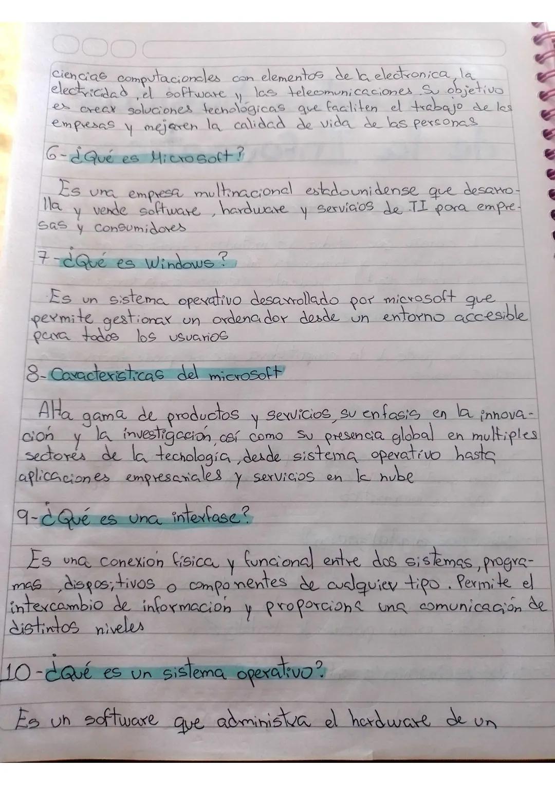 # Conceptos basicos

de la Informatica

1-¿Qué es la informática?

Es la ciencia que estudia los métodos y técnicas para
almacenax, procesar