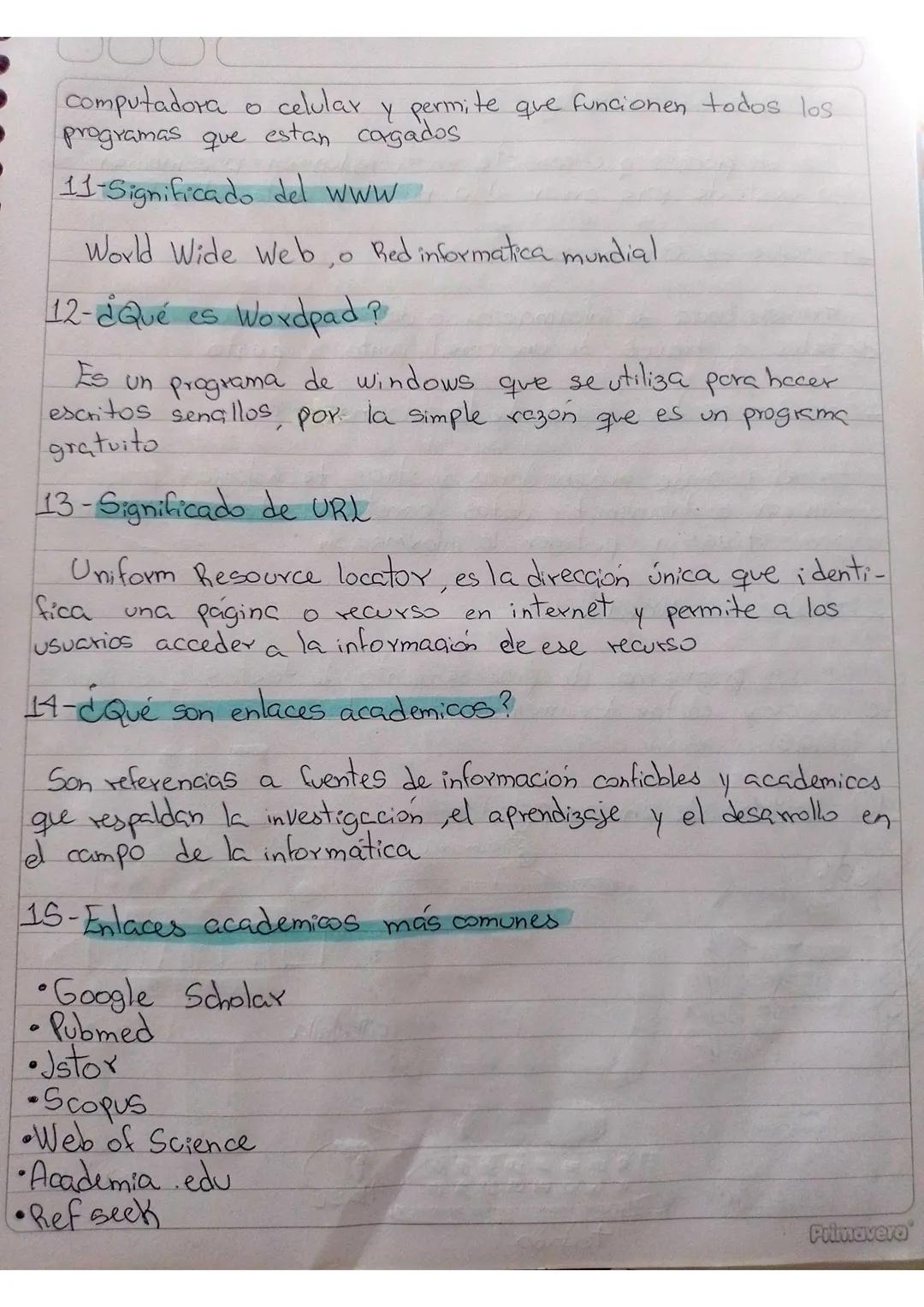# Conceptos basicos

de la Informatica

1-¿Qué es la informática?

Es la ciencia que estudia los métodos y técnicas para
almacenax, procesar