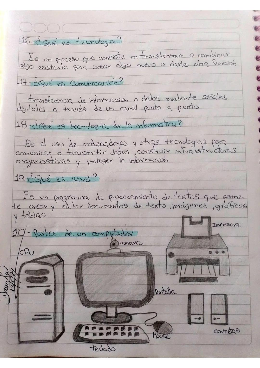 # Conceptos basicos

de la Informatica

1-¿Qué es la informática?

Es la ciencia que estudia los métodos y técnicas para
almacenax, procesar