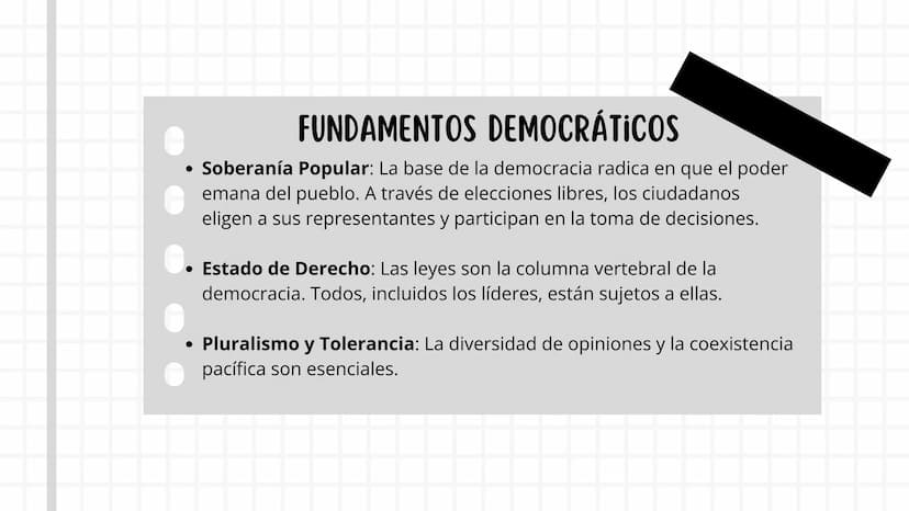 DEMOCRACIA ¿QUÉ ES LA DEMOCRACIA?
La democracia, un concepto arraigado en la
historia y la filosofía política, es mucho más
que un sistema d