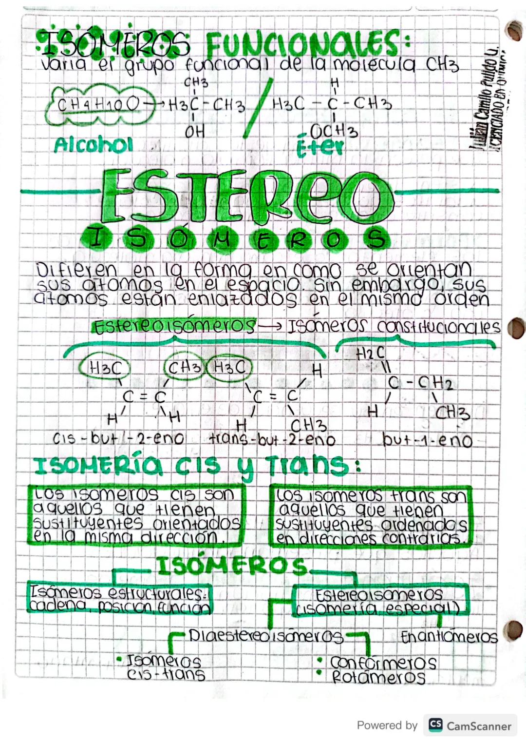 # ISOMERia

-- de compuestos orgánicos --

1 06 23

→Isomeria: Compuestos distintos pero
que poseen la misma fórmula molecular.

Existen div