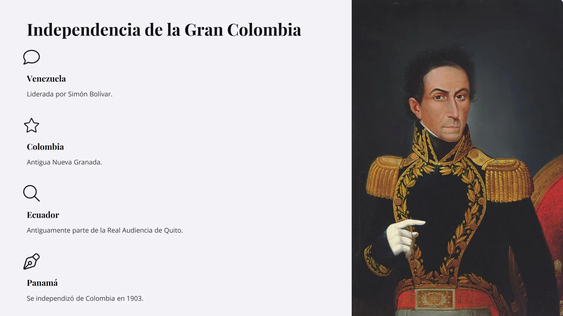 Independencia de
las colonias
americanas
Las colonias españolas en América conquistadas durante el
siglo XV y XVI iniciaron su proceso de in