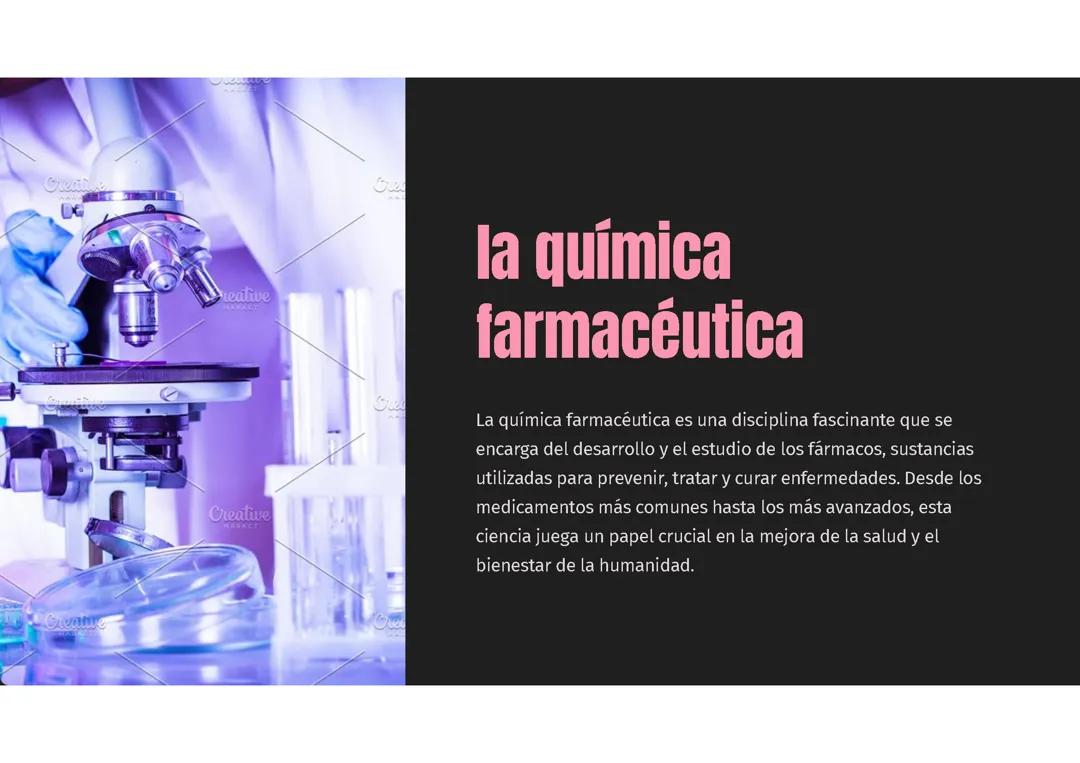 Química farmacéutica: 