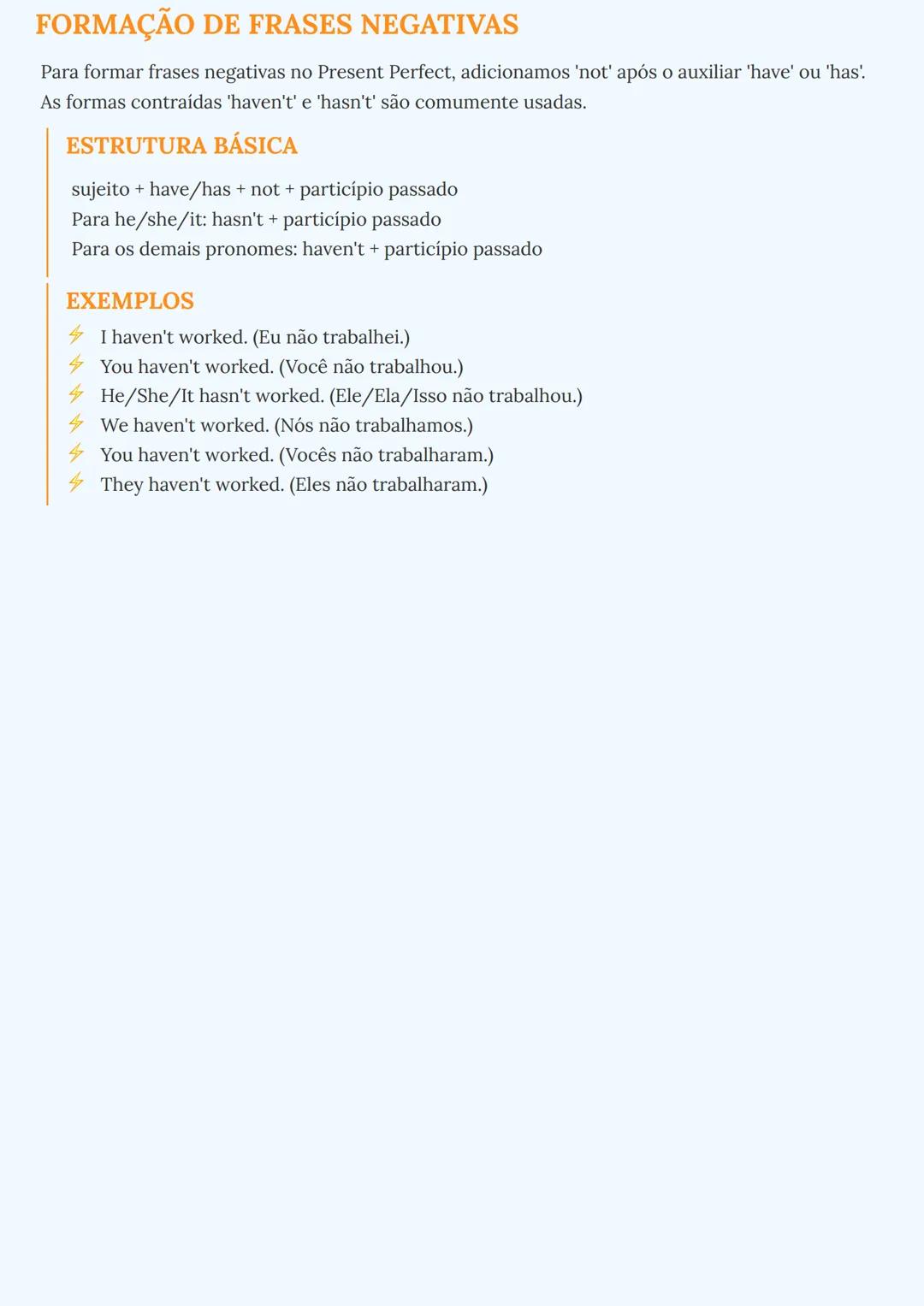 # PRESENTE PERFEITO EM INGLÊS

## INTRODUÇÃO AO PRESENTE PERFEITO

O Presente Perfeito (Present Perfect) é um tempo verbal em inglês que con