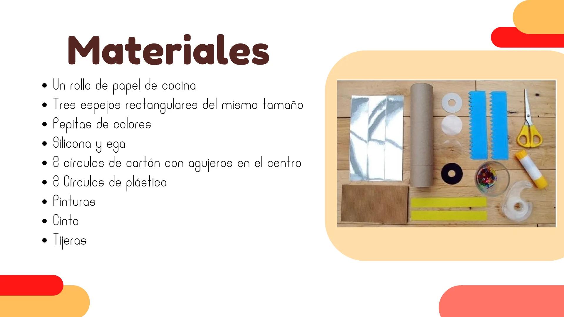 CALEIDOSCOPIO Objetivos
Explorar la
historia y
evolución del
caleidoscopio
Mostrar la
diversidad de
diseños y
aplicaciones del
caleidoscopio