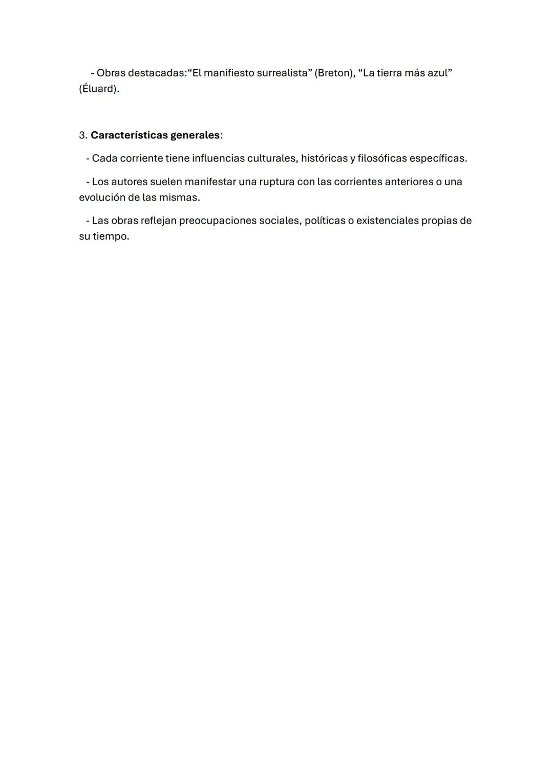 CORRIENTES LITERARIAS
1. Concepto:
Las corrientes literarias son agrupaciones de obras y autores que comparten
ciertas características estil