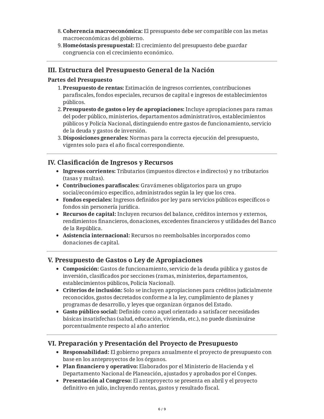 Resumen Extendido del Decreto 111 de 1996 - Estatuto Orgánico
del Presupuesto de Colombia
Introducción
El Decreto 111 de 1996 compila y unif