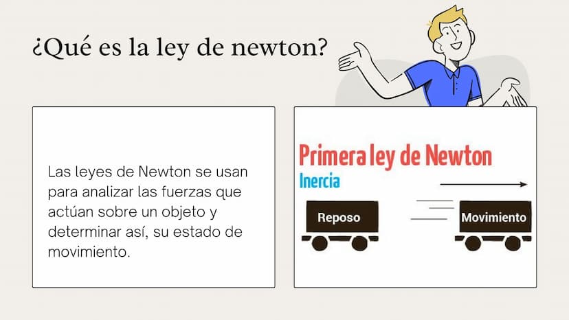 Primera ley de
Newton Introducción
Isaac Newton (1642-1727), basándose en los
estudios de Galileo y Descartes.
1684
Principios matemáticos d