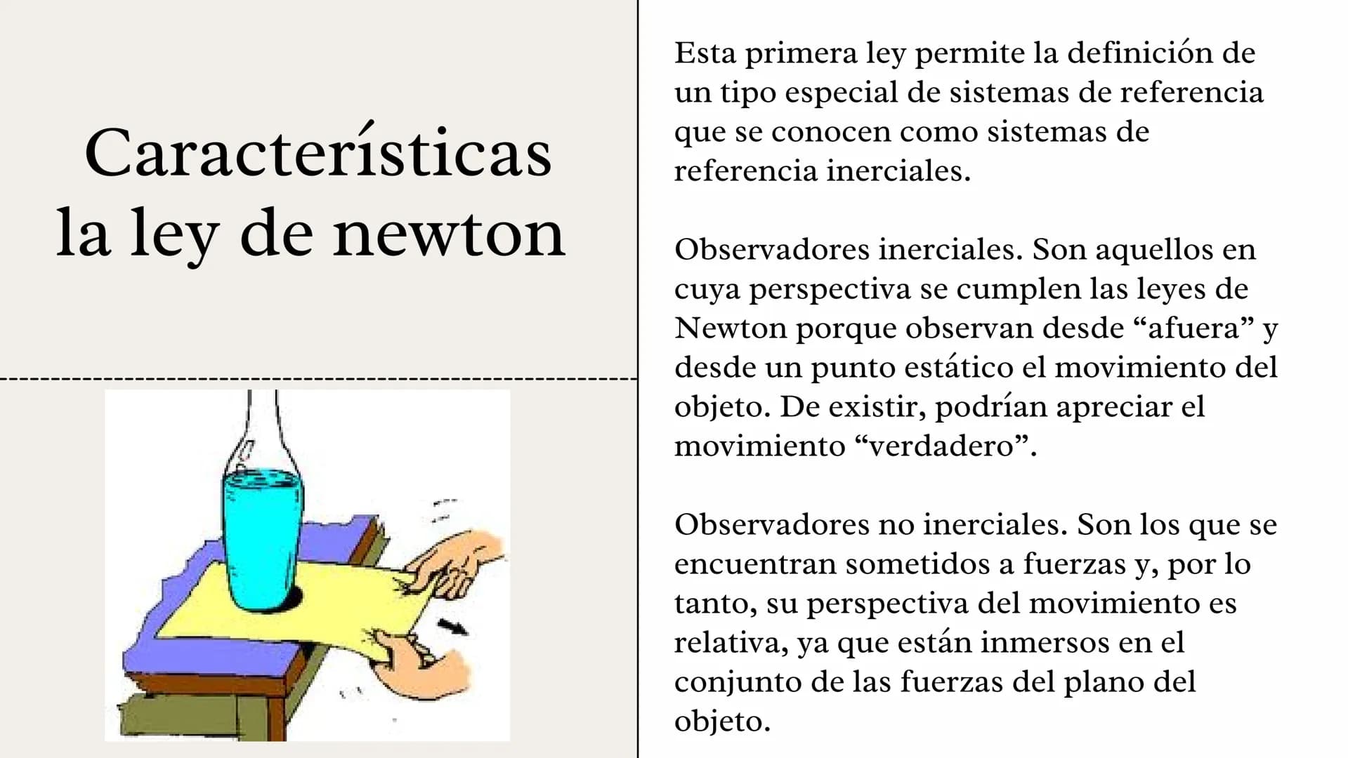 Primera ley de
Newton Introducción
Isaac Newton (1642-1727), basándose en los
estudios de Galileo y Descartes.
1684
Principios matemáticos d