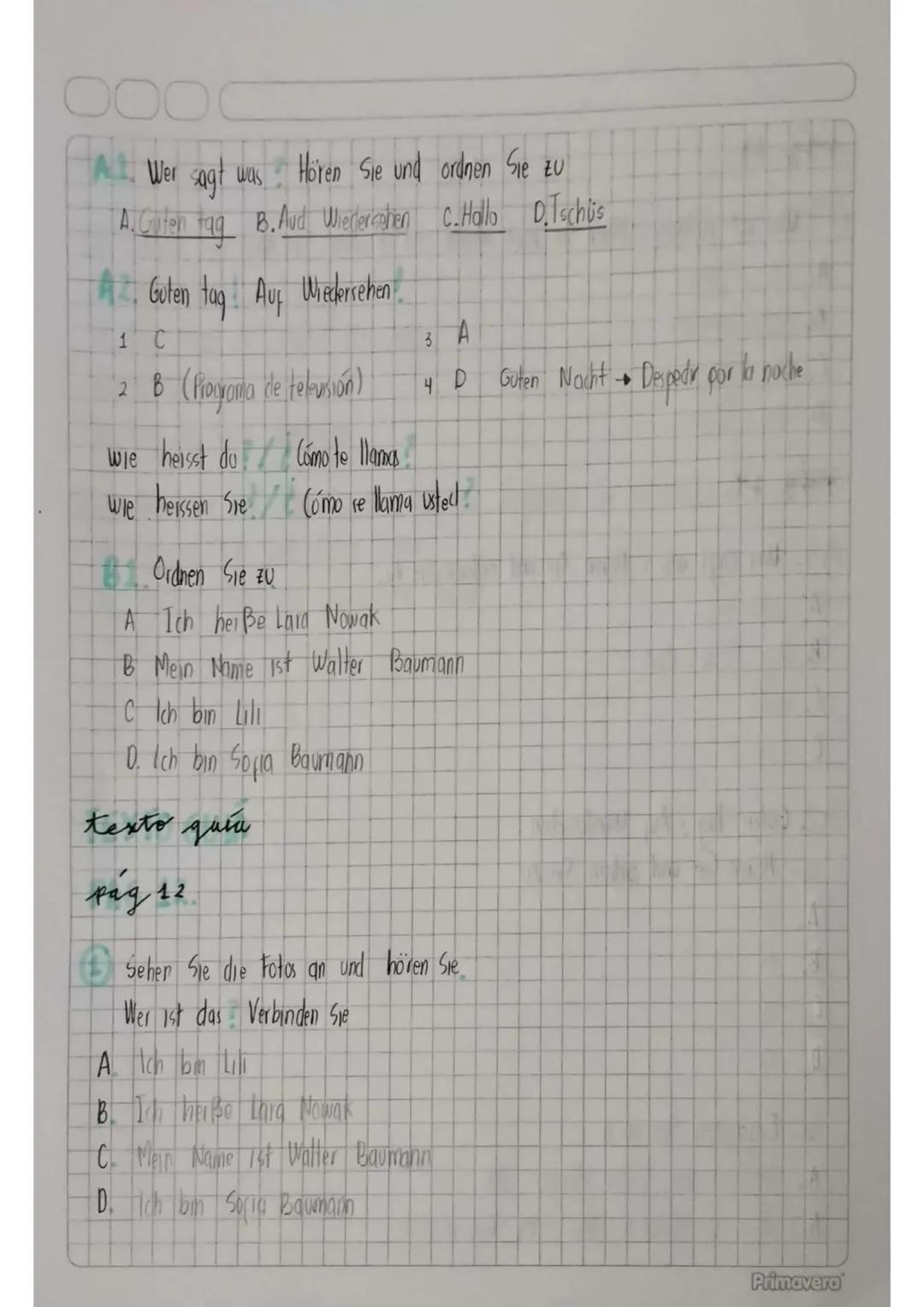 deutsch A 1.1.

1. Informaaón peronal
2. Miembros de la jumilia
3. Comida
4. Residencia
5. Rutina
6. αιο
7. Capauklider y deseor

• Desempeñ