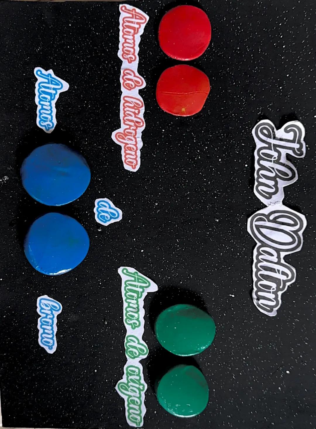 # Átomos

# Átomos de hidrógeno

# Átomos de oxígeno

# bromo

# John Dalton