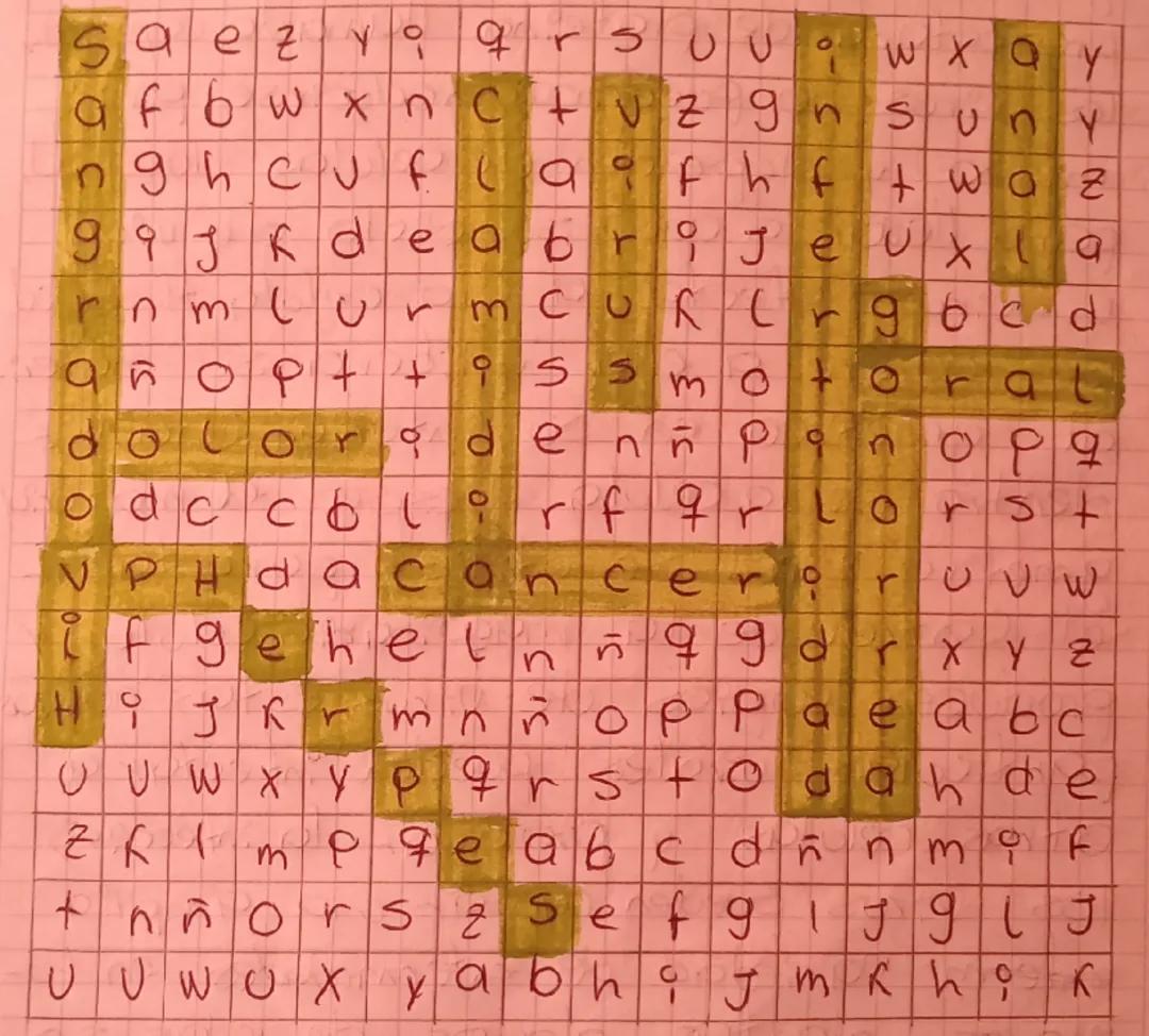 Sopa de letras infecciones de transmisión sexual 