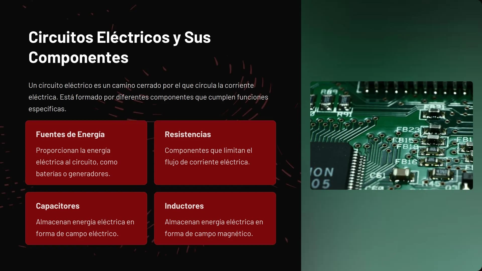 1982 20
60128
Electromagnetismo y
Circuitos
En este estudio, exploraremos los conceptos fundamentales del
electromagnetismo y su aplicación 