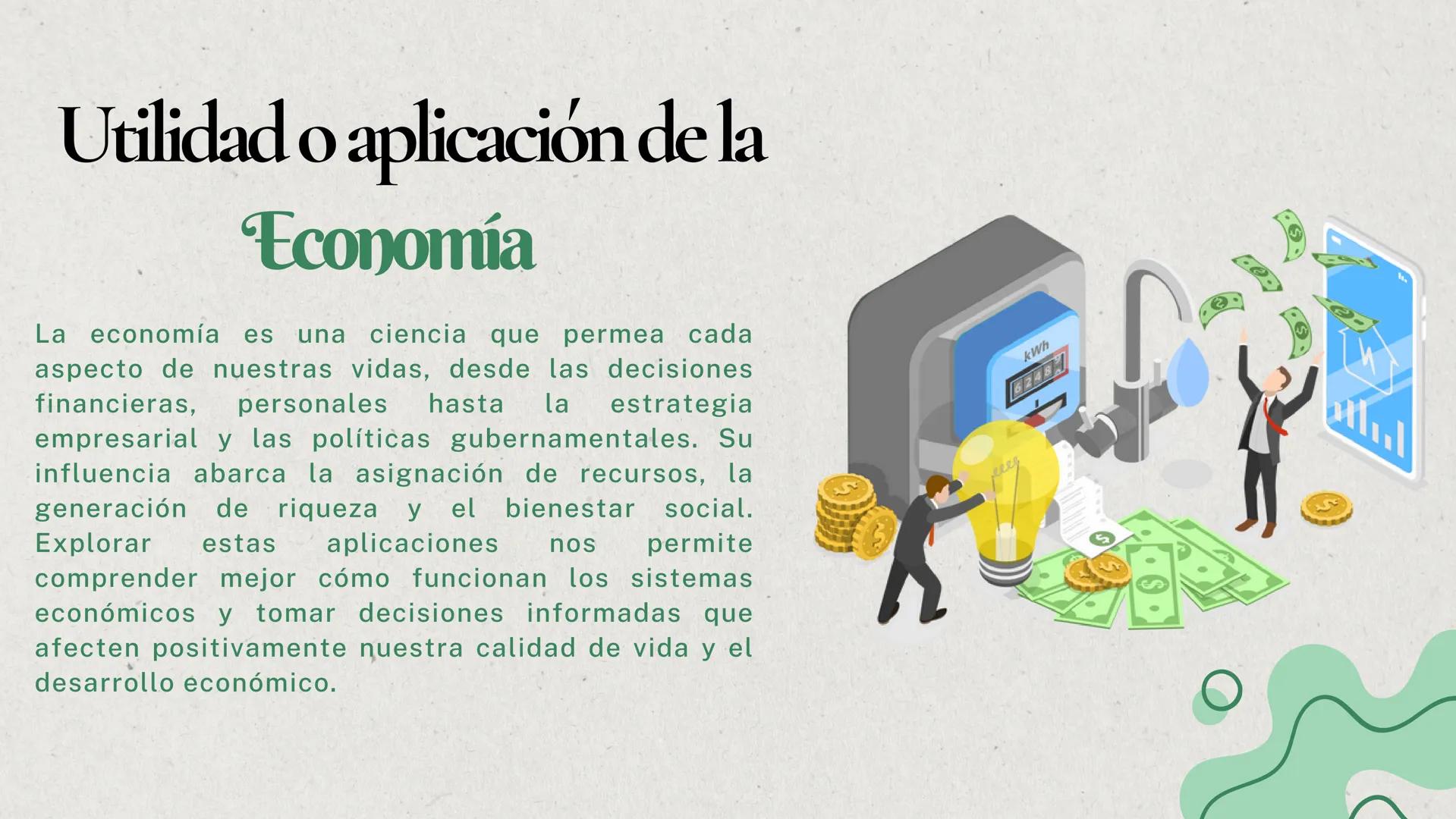 # UTILIDAD EN LA
## Economía

Un recorrido por la economía global # IMPORTANCIA DE LA

Economía

La economía es Fundamental DEBIDO a su capa