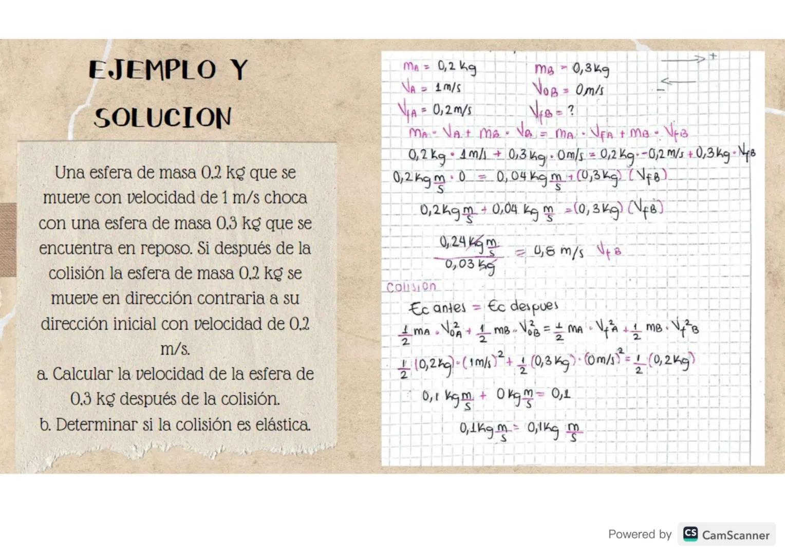 3-8
Se
CHOQUES
ELASTICOS E
INELASTICOS
2000
--000
Powered by CS CamScanner CHOQUES ELASTICOS
Se le llama choque elastico aquel impacto o col