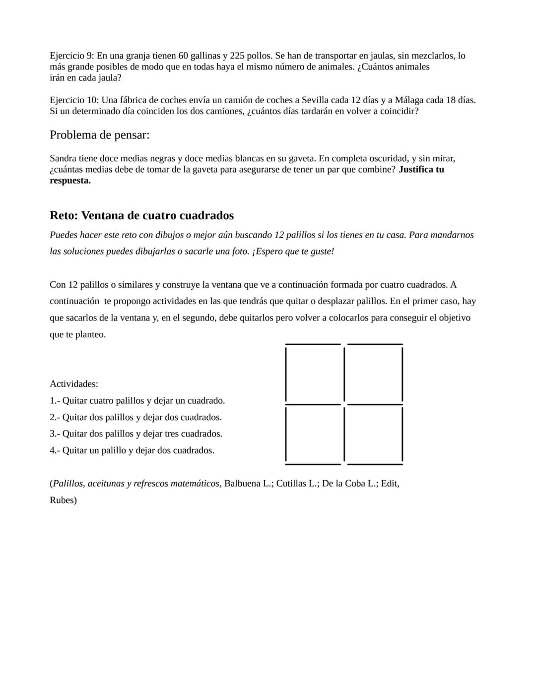 Tarea_06 Repaso de criterios de divisibilidad, divisores de un número y factorización
Vamos a recordar los criterios de divisibilidad que tr